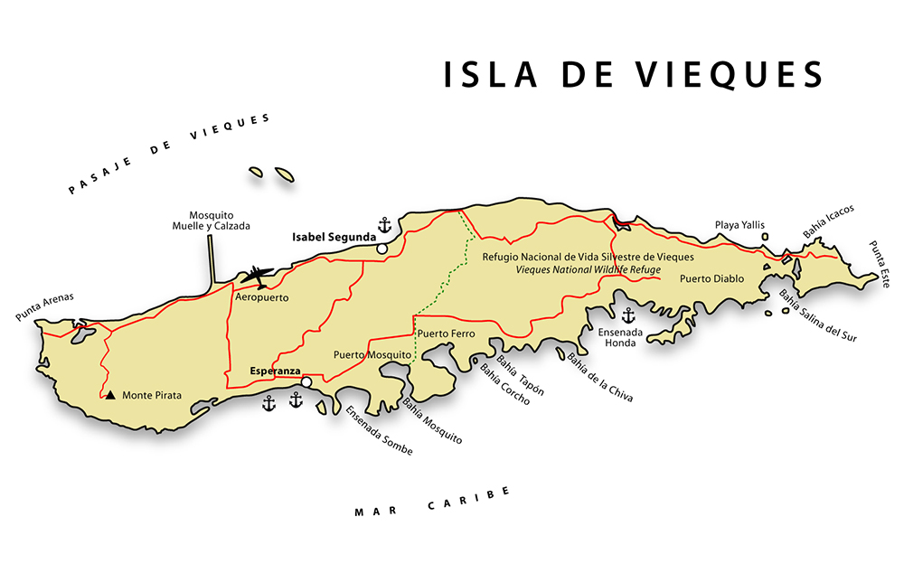 Map of Vieques
